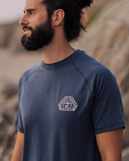 Roam Recycled Active T-Shirt - Dark Denim