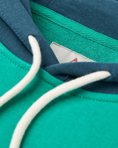 Riser Organic Cotton Hoodie - Greenlake - Flatlay