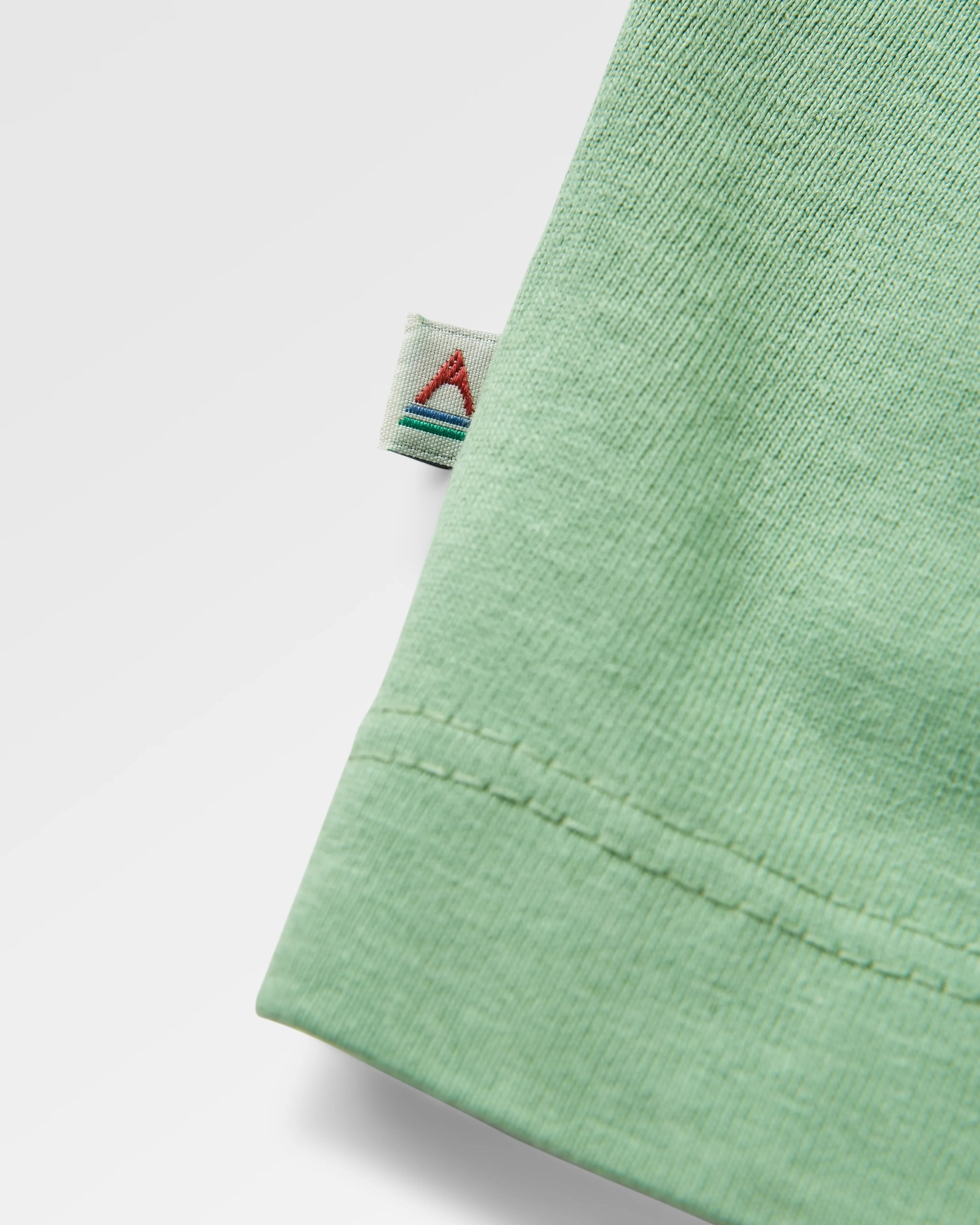 Laidback Recycled Cotton Relaxed Fit T-Shirt - Stem Green - Flatlay