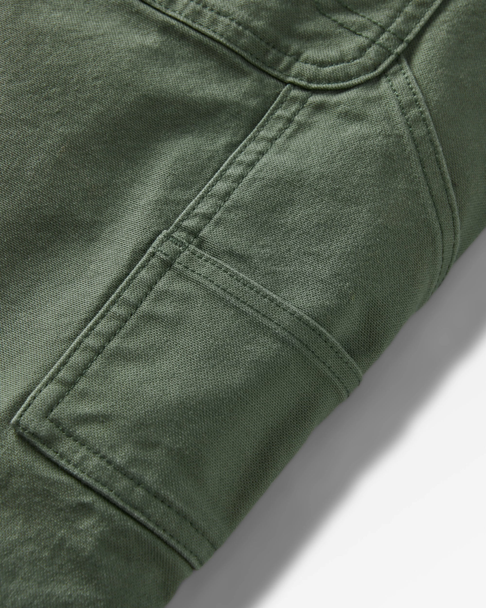 Vantage Organic Cotton Dungaree - Khaki - Flatlay