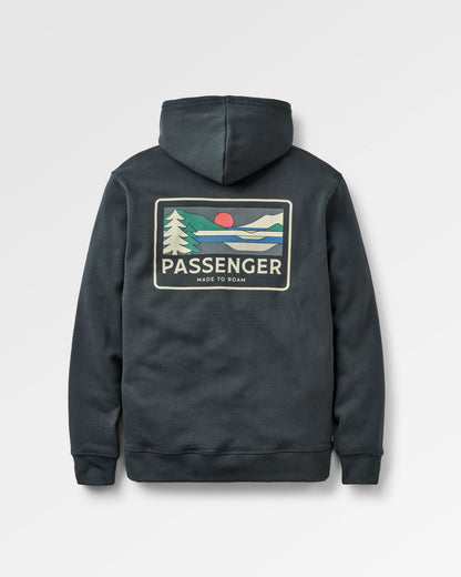 Roamer Recycled Cotton Hoodie - Black - Flatlay