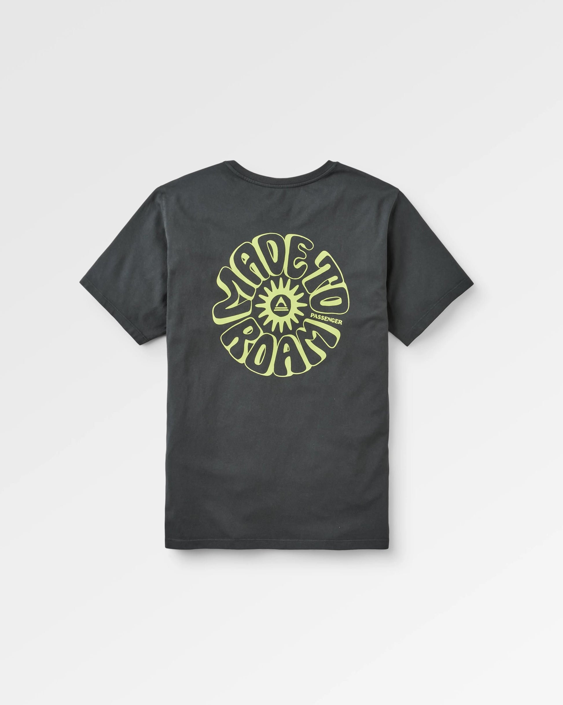 Easy Days Recycled Cotton T-Shirt - Black - Flatlay