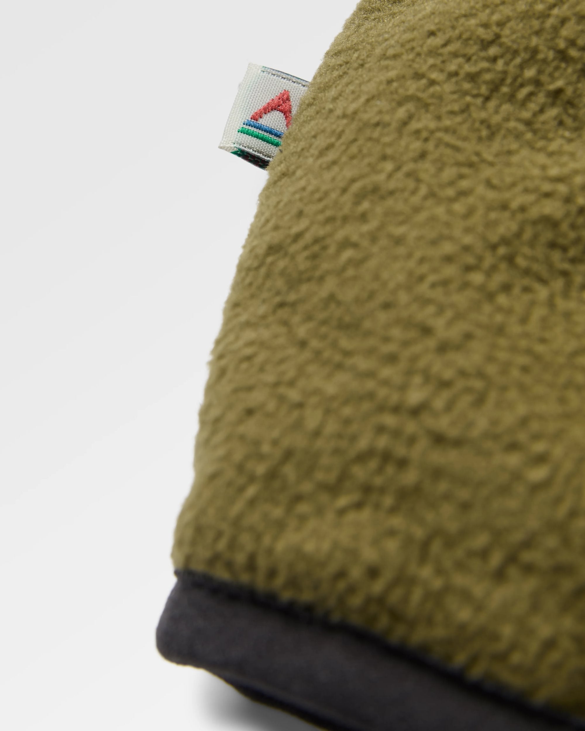 Set Off Recycled Polar 1/4 Zip Fleece - Views Dark Olive - Flatlay