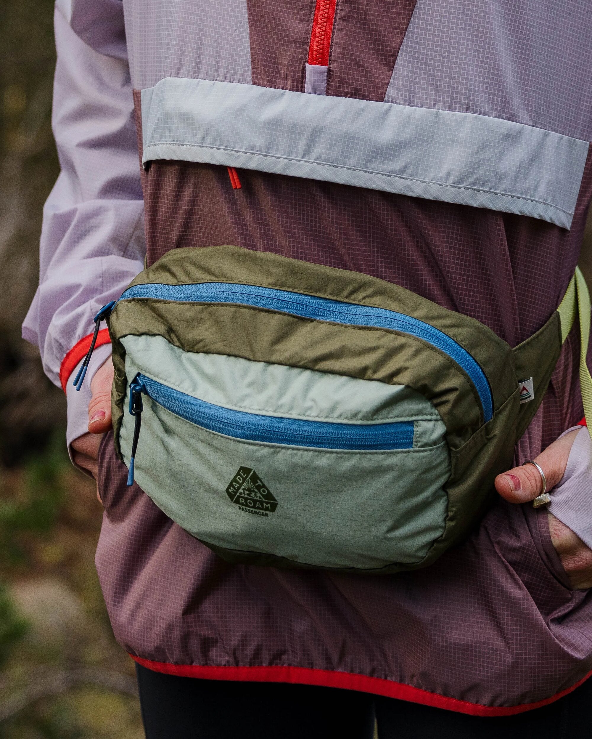 Trail Light Recycled Packable Hip Pack - Khaki - Lifestyle - Female