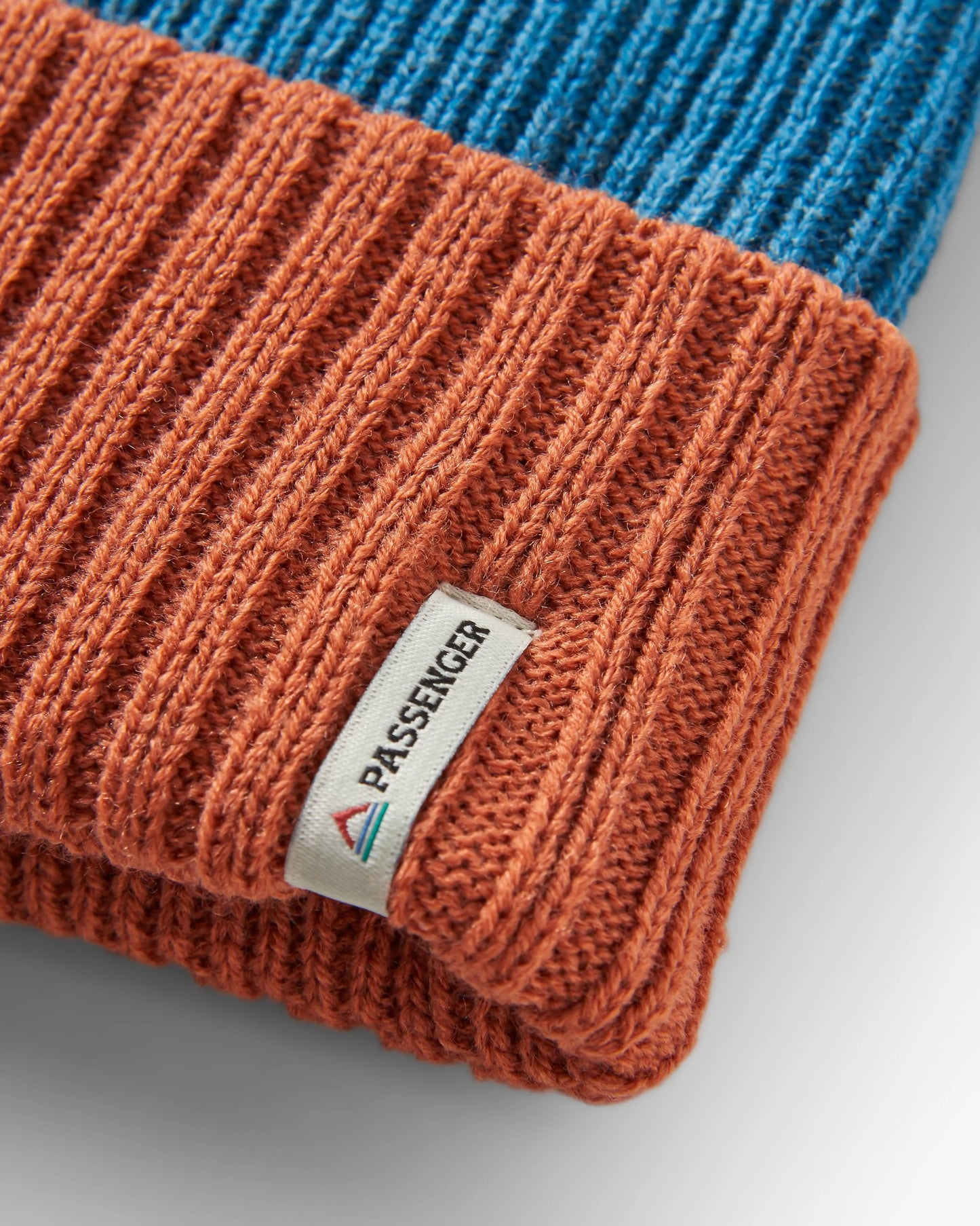 Outlook Reversible Recycled Beanie - Baked Clay/Blue Steel