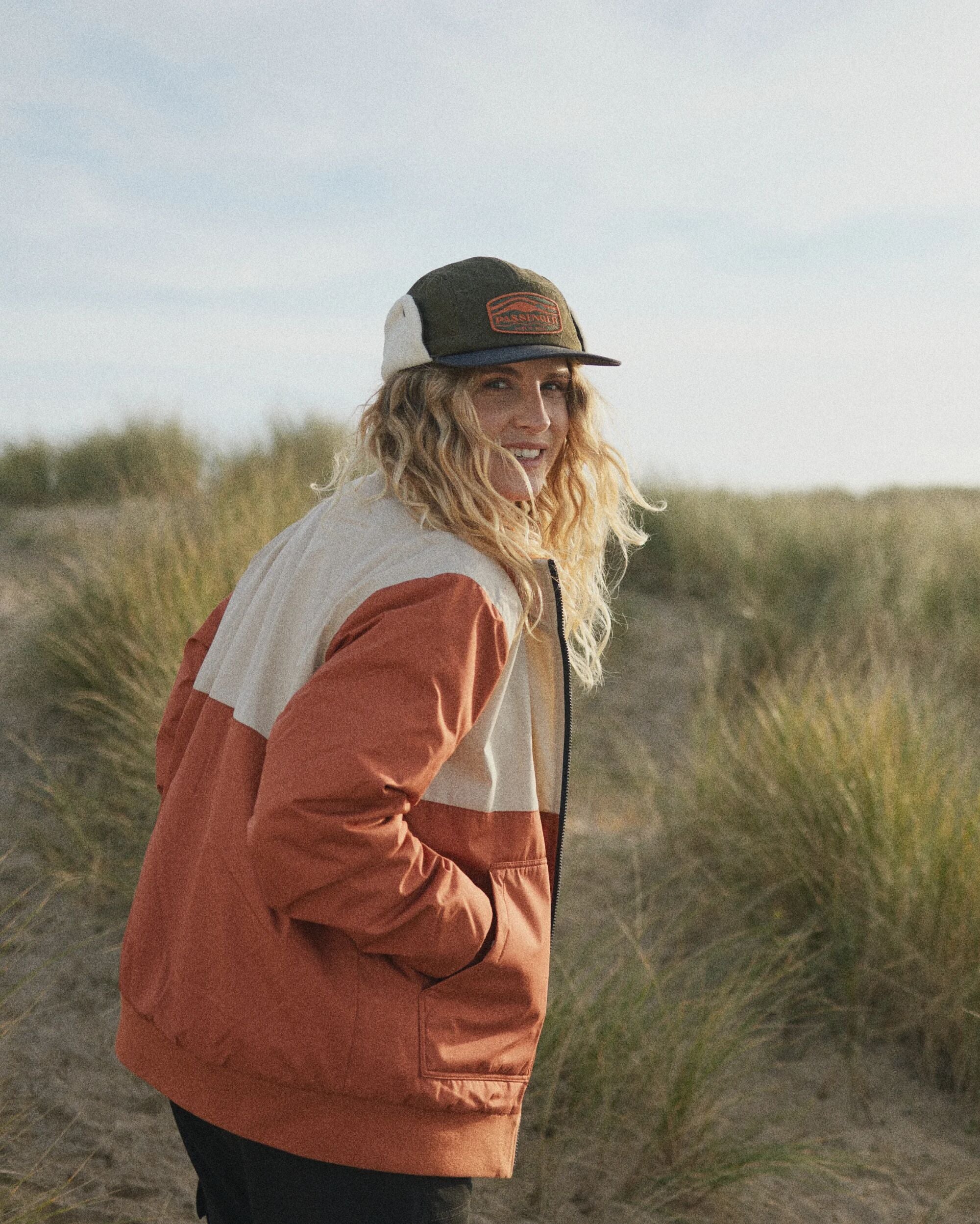 Finn Recycled Polar Fleece Lined Jacket - Baked Clay - Lifestyle