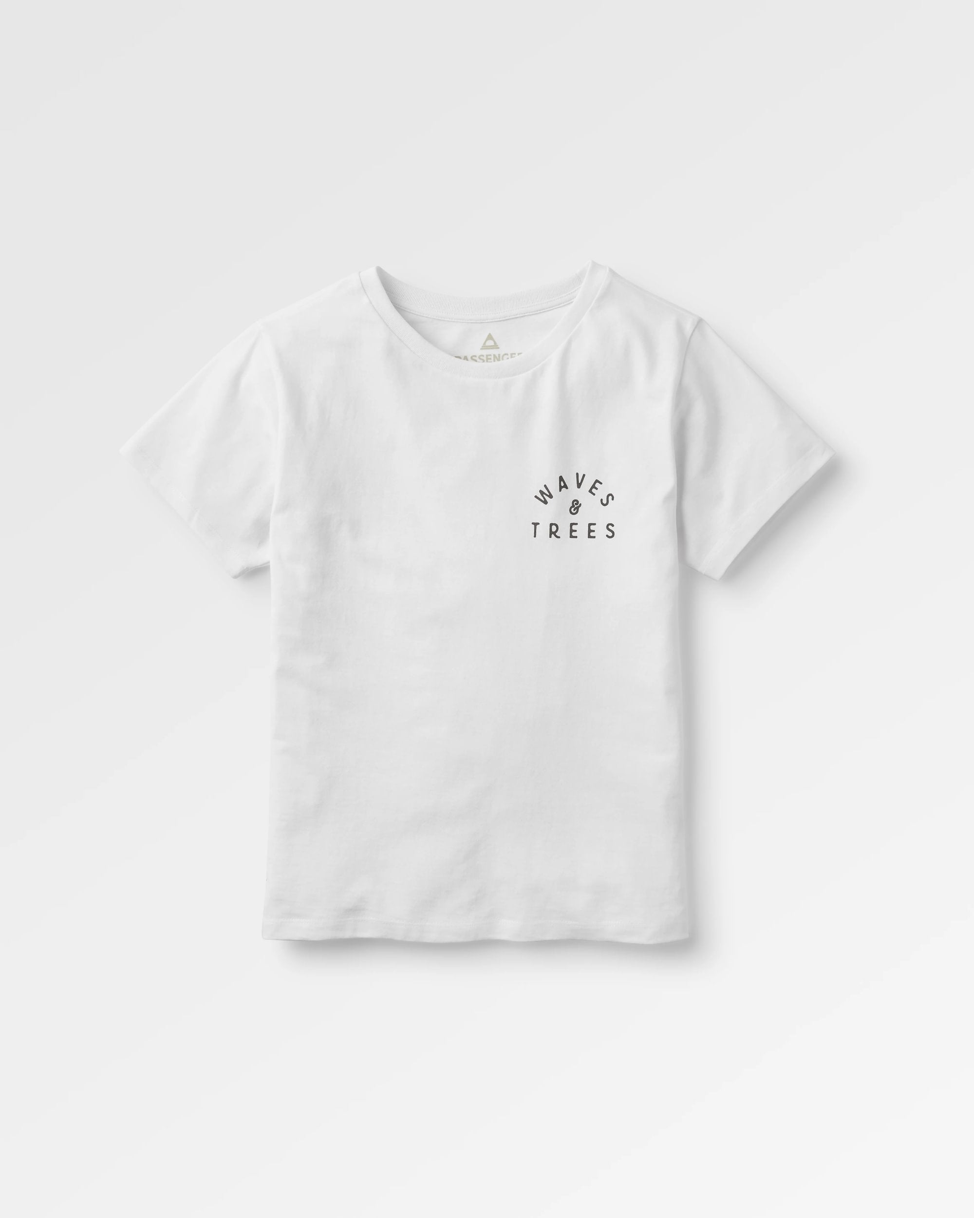 Penida Recycled Cotton T-Shirt - White - Flatlay