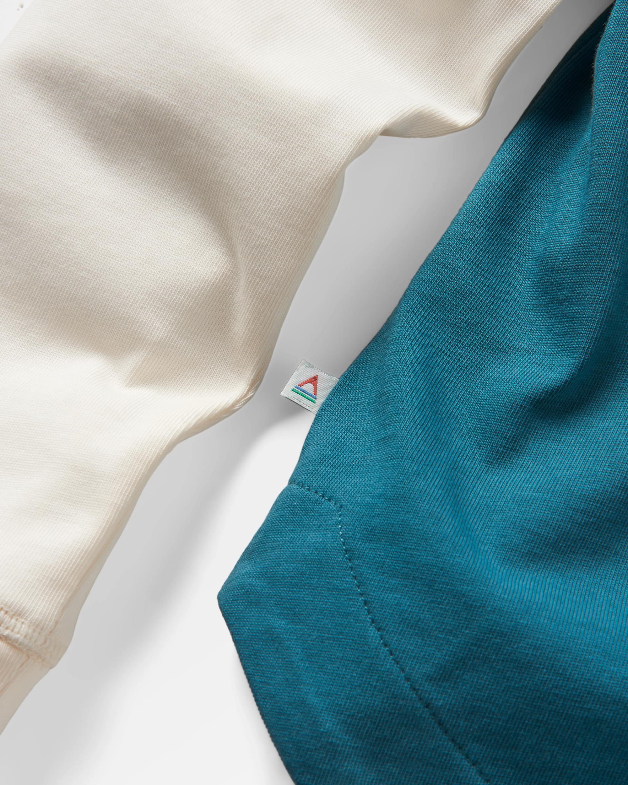 Dream Organic Cotton Oversized LS T-Shirt - Mediterranean - Flatlay