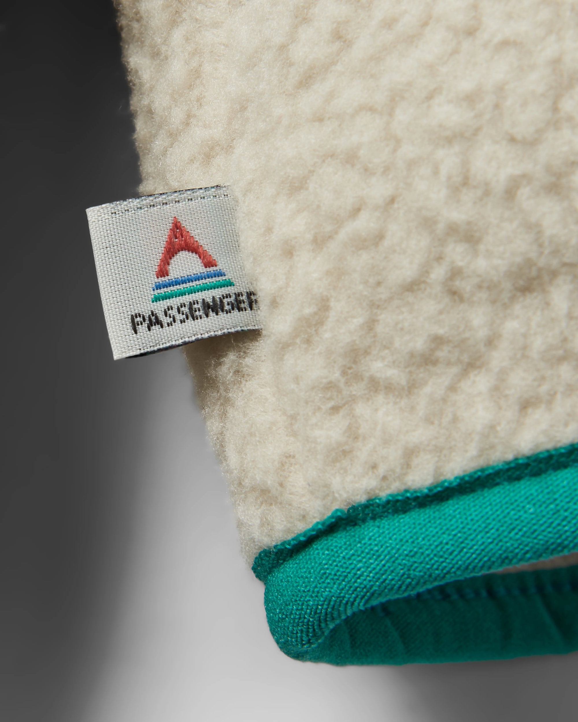 Maine 1/2 Zip Recycled Sherpa Fleece - Oatmeal - Flatlay