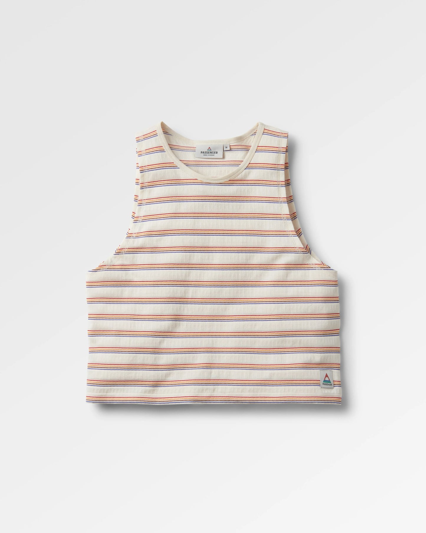 Retro Vibes 2.0 Organic Cotton Vest  - Retro Stripe - Flatlay