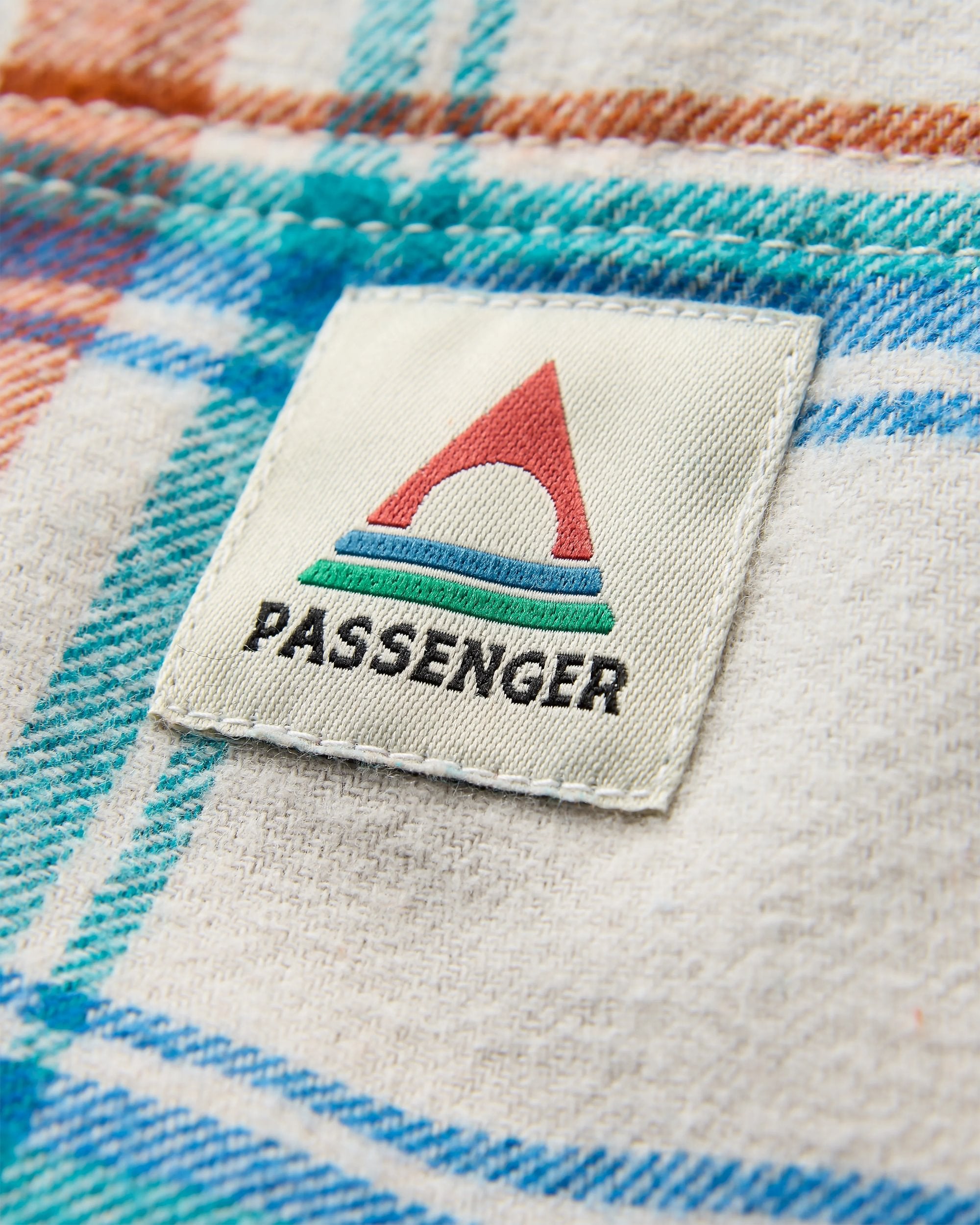 Flint Organic Cotton Overshirt - Vintage White Check - Flatlay