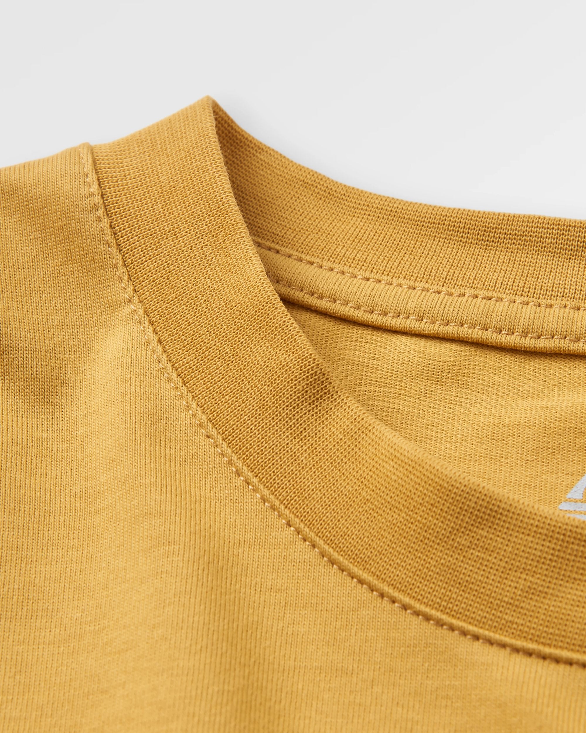 Vita Organic Relaxed Fit T-Shirt - Mustard Gold - Flatlay