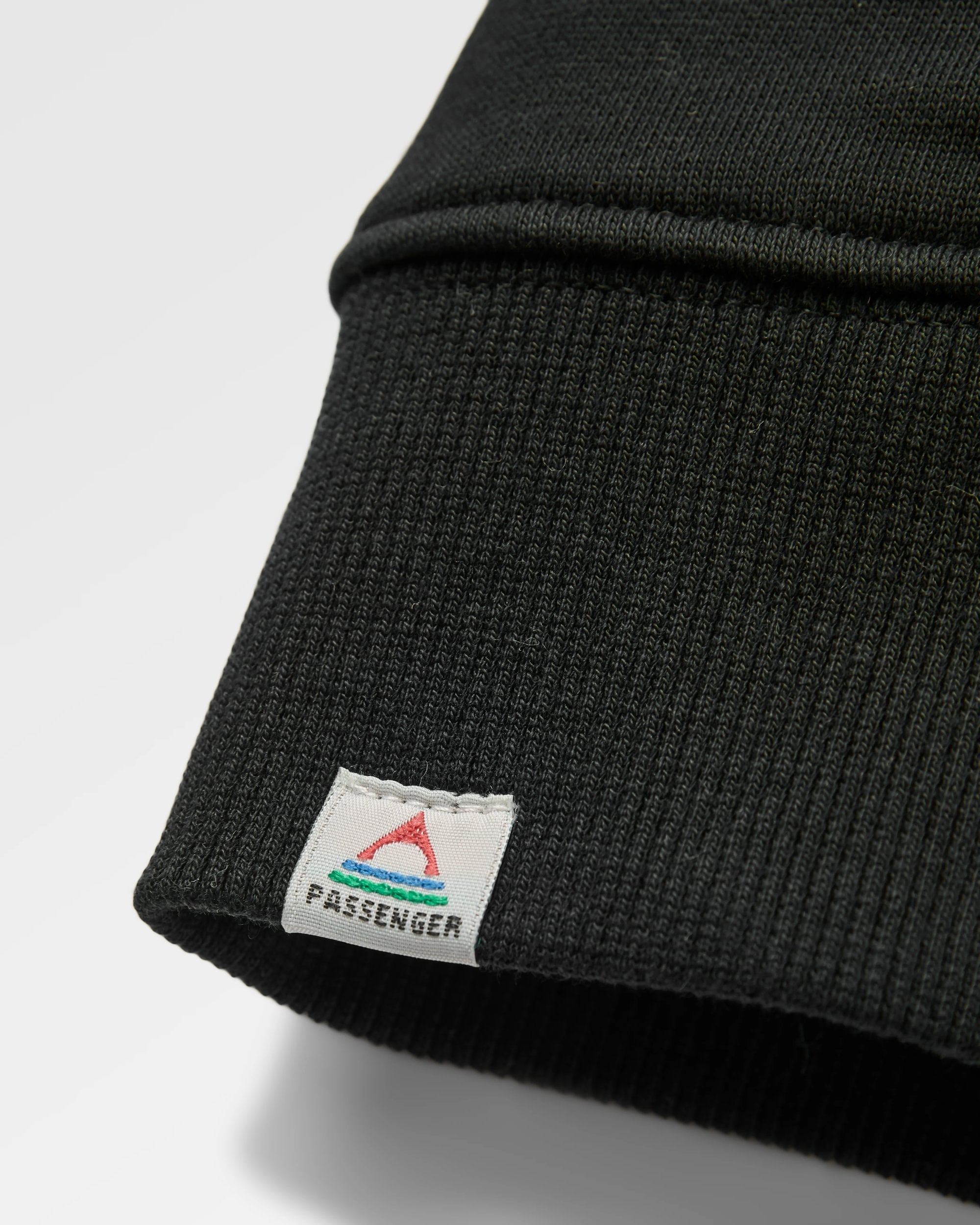 Snapshot Organic Cotton Relaxed Fit Sweatshirt - Black - Flatlay