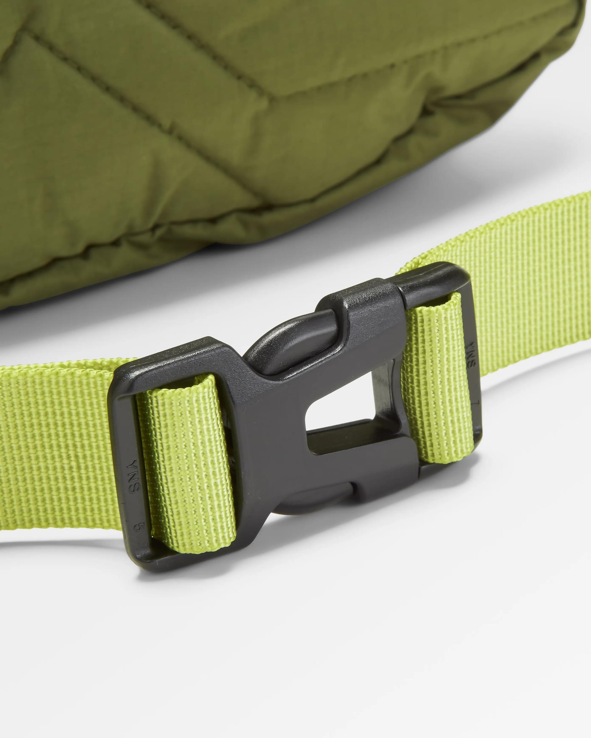 Trail Light Recycled Packable Hip Pack - Khaki - Flatlay