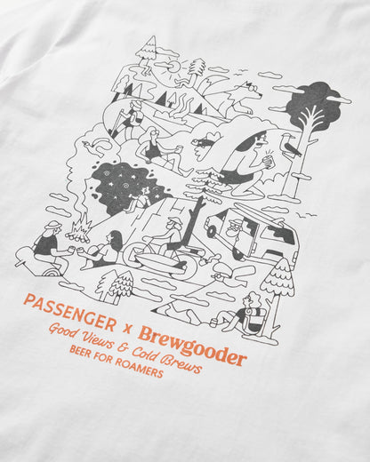 Brews & Views T-Shirt Passenger X Brewgooder - White