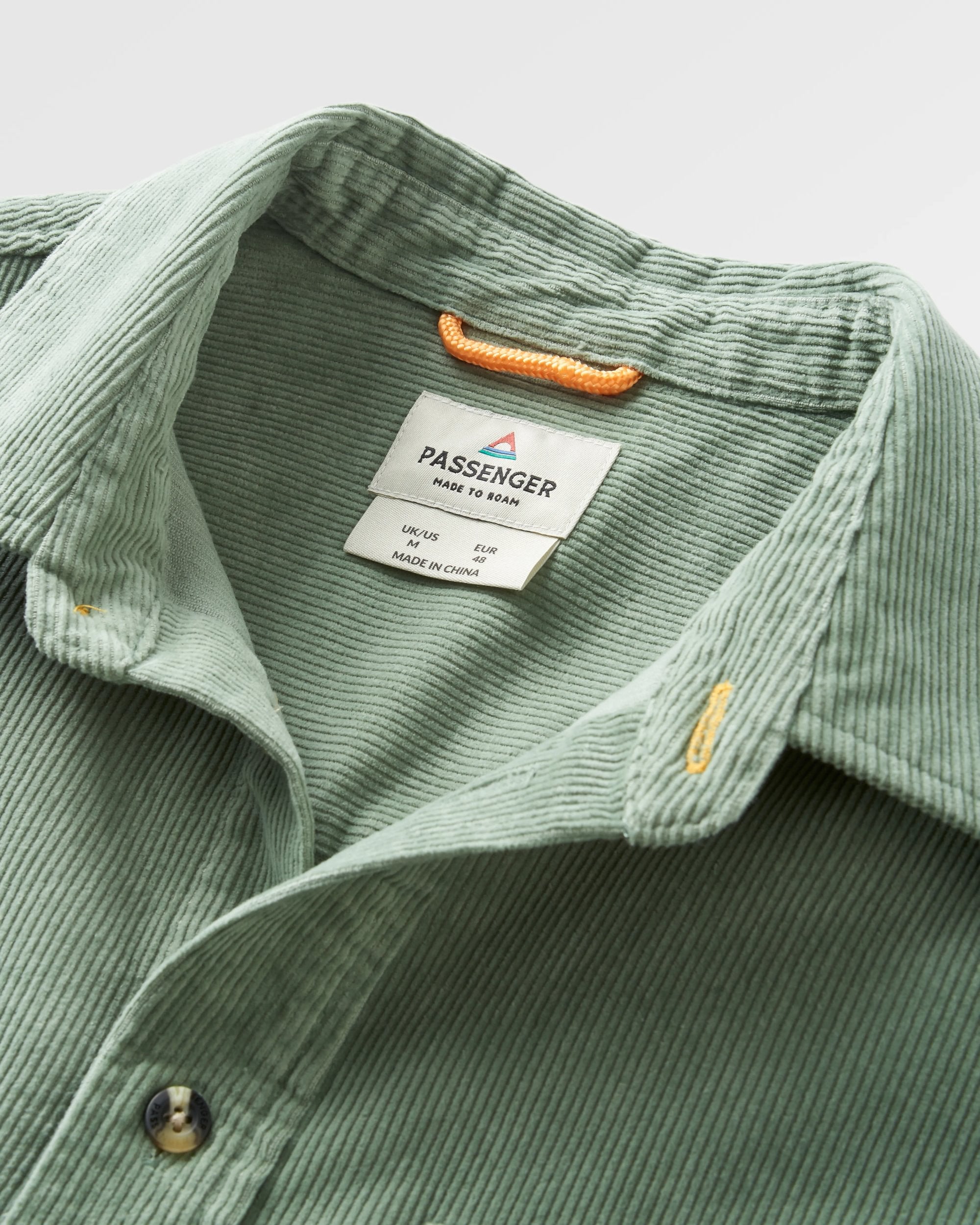 Backcountry Short Sleeve Cord Shirt - Pistachio - Flatlay