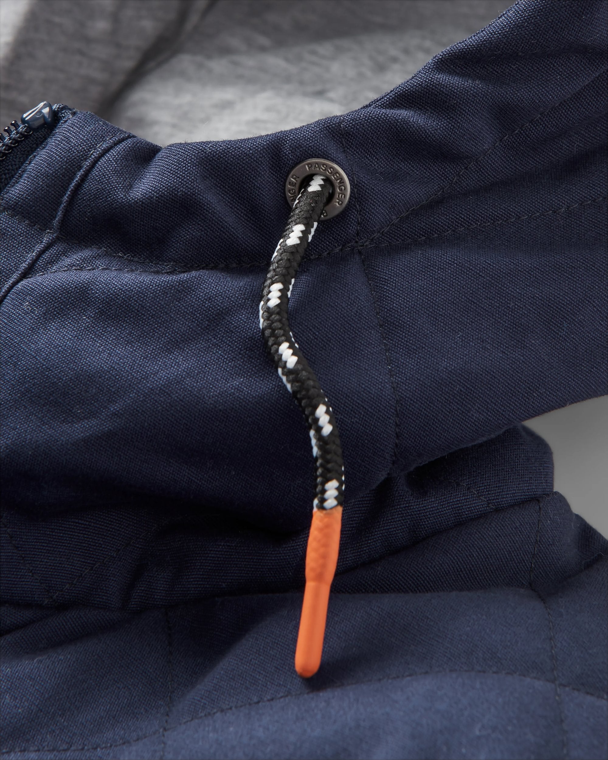 Sefton Recycled Deep-Pile Sherpa Full Zip Fleece - Abstract Mountain Blue Steel - Flatlay
