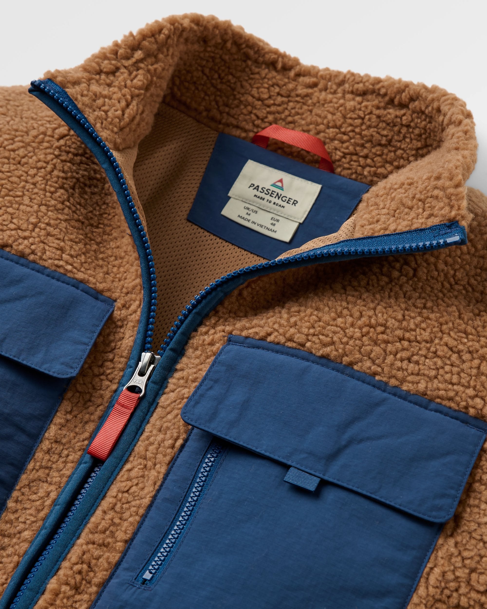 Valiant Deep Pile Fleece - Toffee - Flatlay