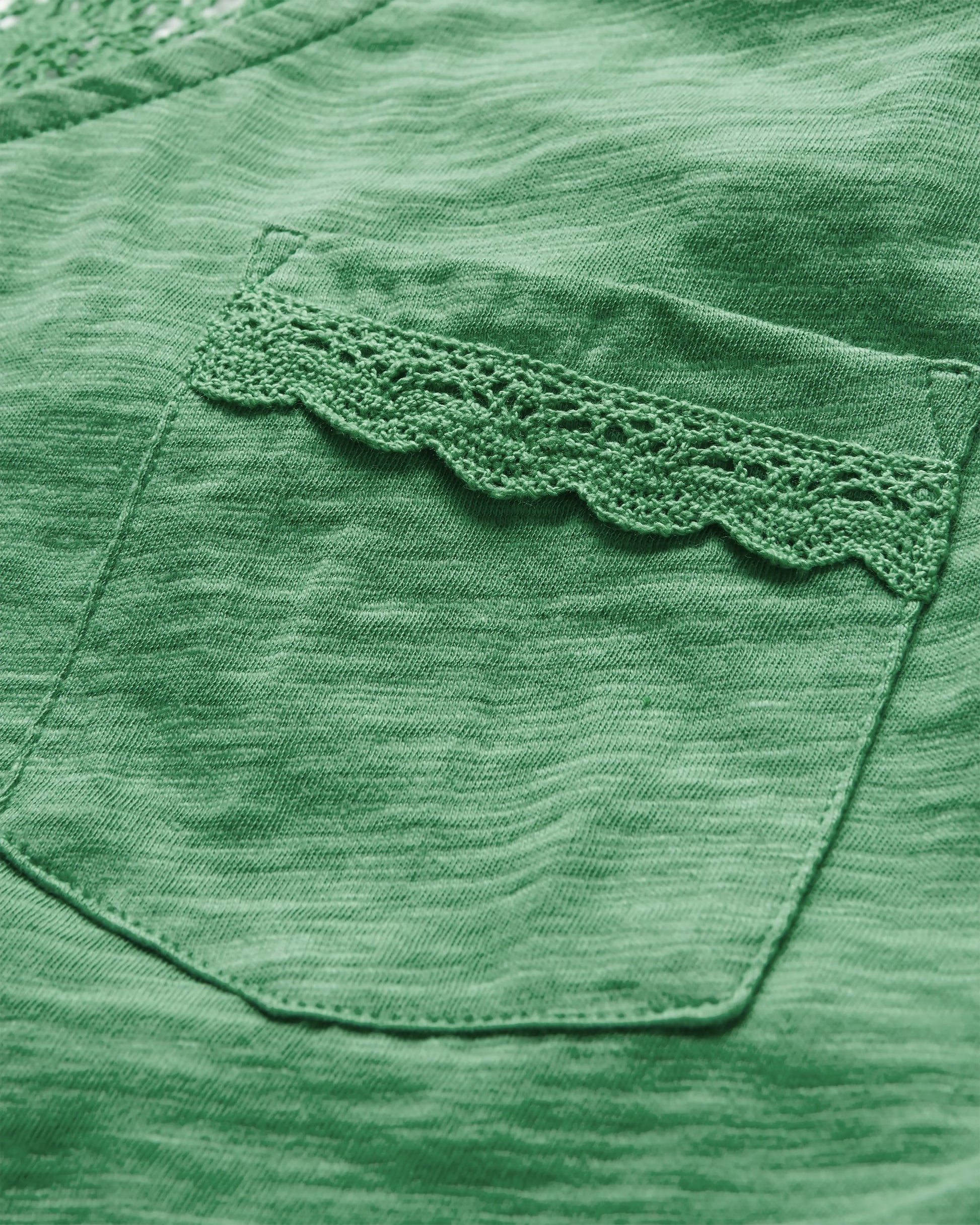 Rivergate Recycled Cotton Top - Green Spruce