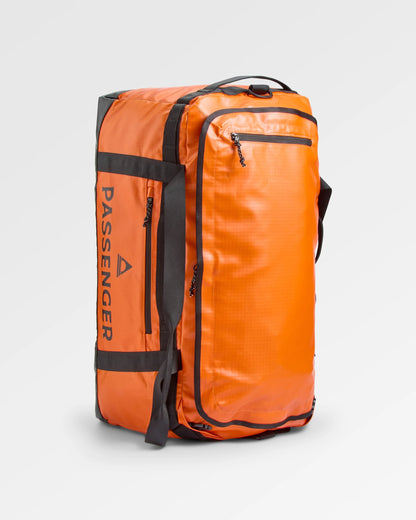 Roamer Recycled 80L Duffel Bag - Sunrise Orange - Flatlay