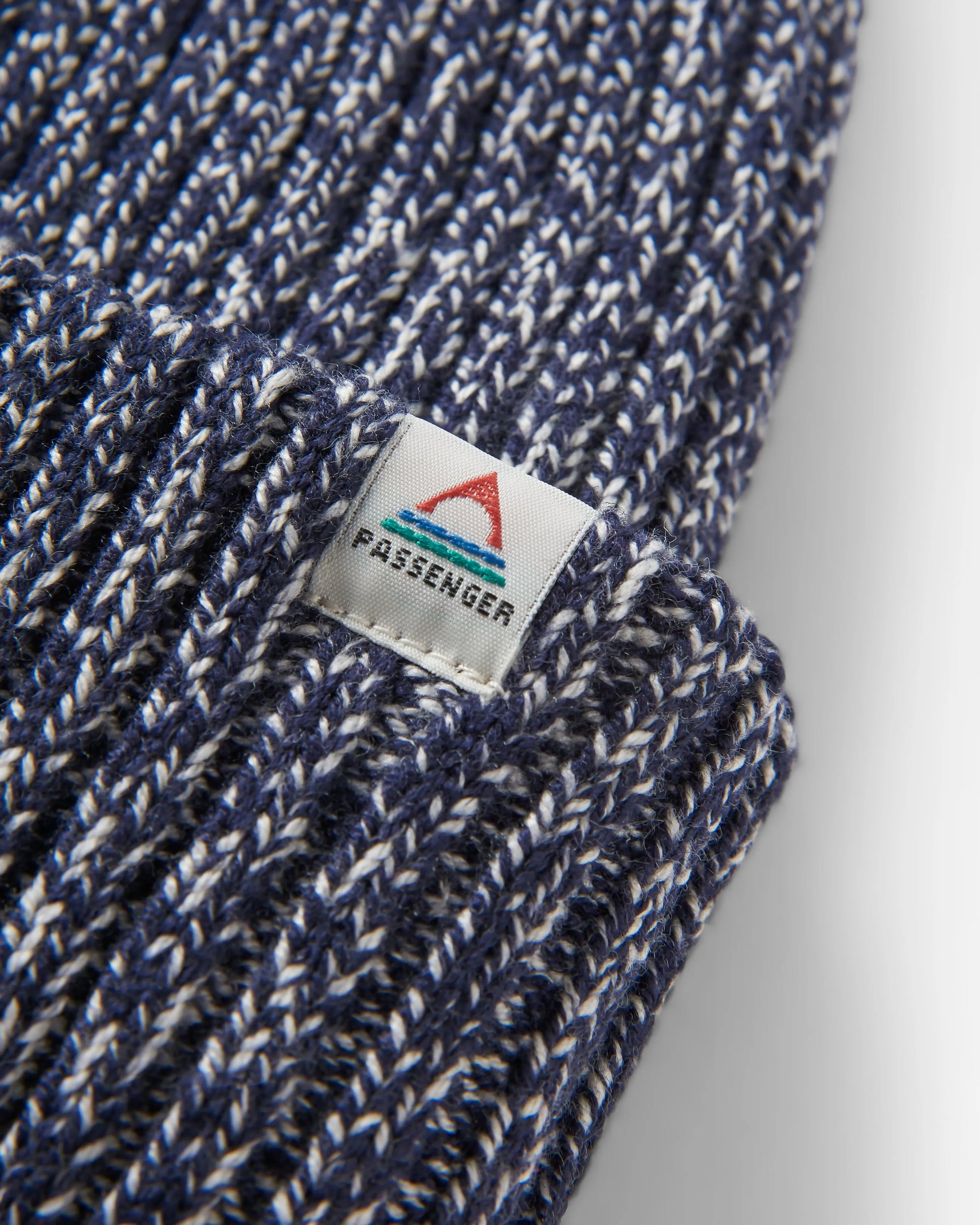 Fisherman Marl Beanie - Rich Navy