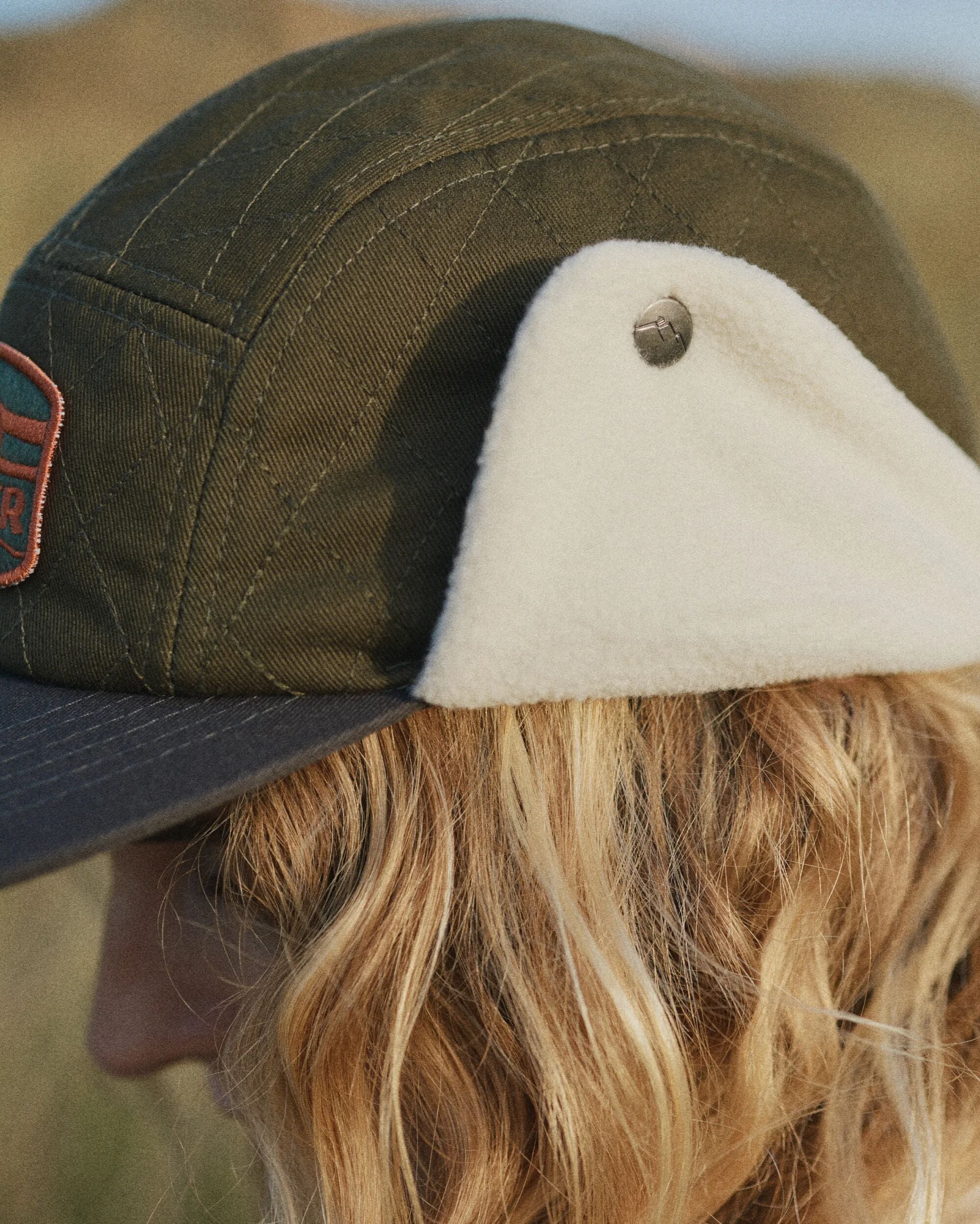 Nightfall Recycled Polar Fleece Lined Hat - Dusty Olive - Lifestyle - Female
