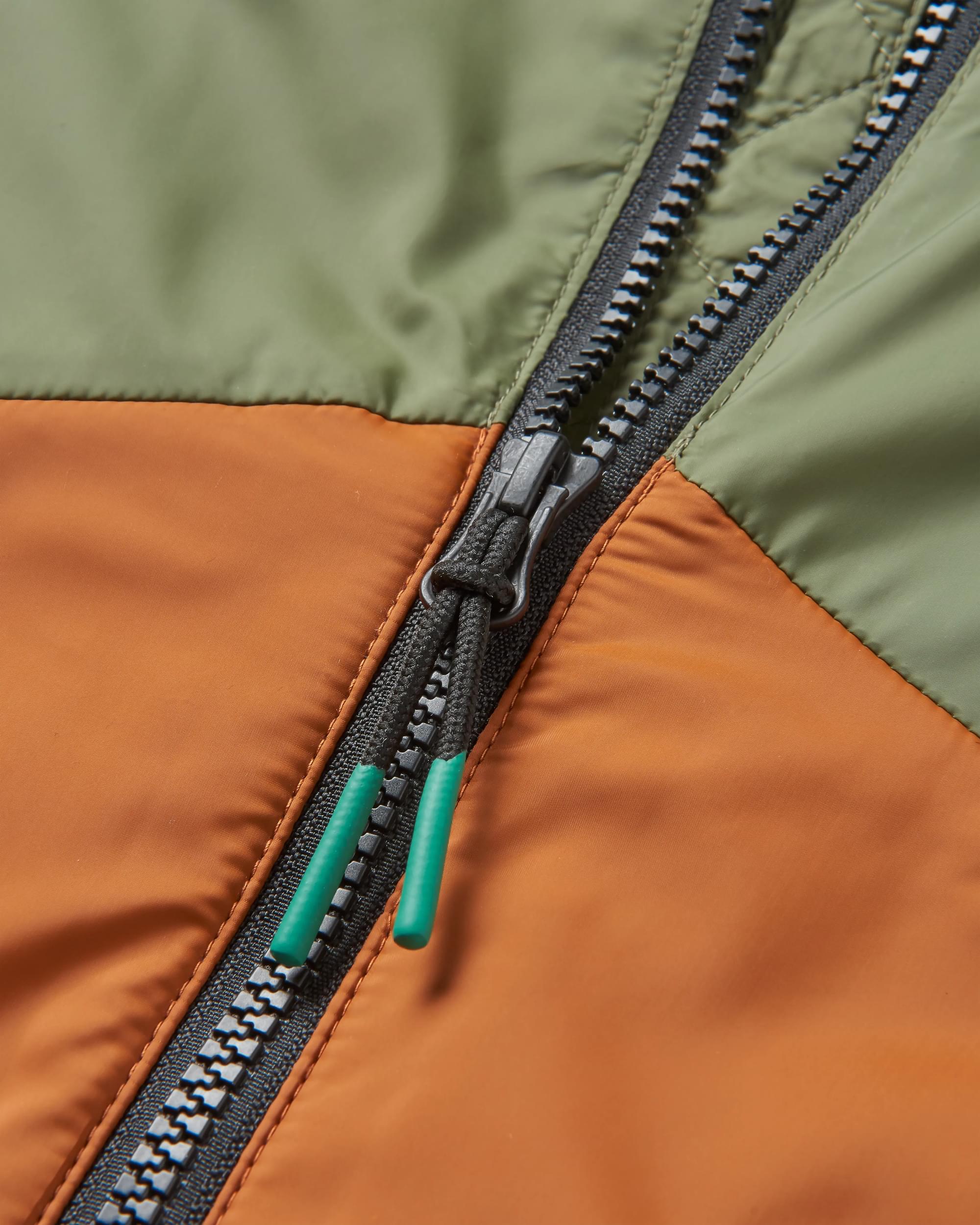 Dusk Recycled Insulated Vest - Dusty Olive - Flatlay