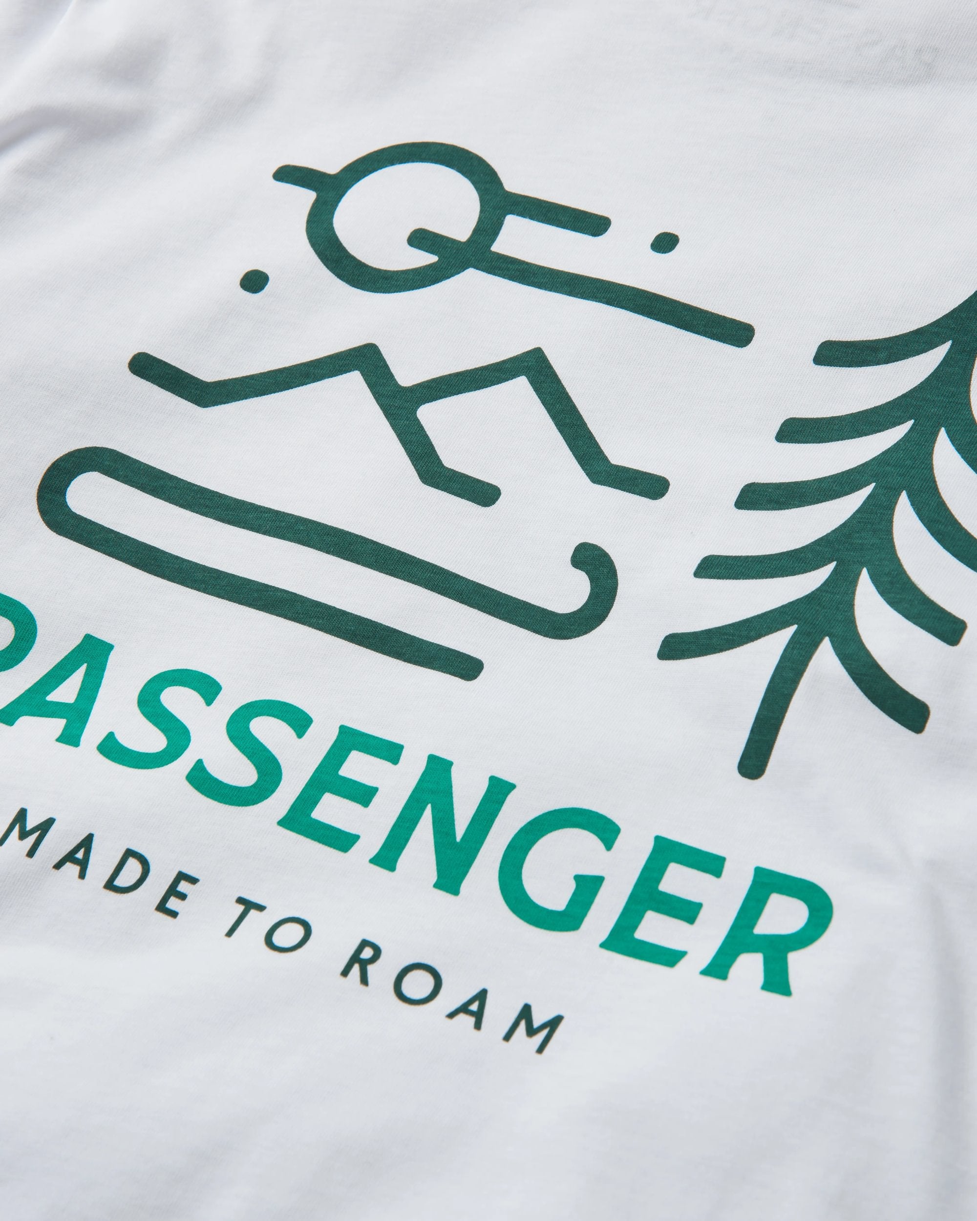 Phoenix Organic Cotton LS T-Shirt - White - Flatlay