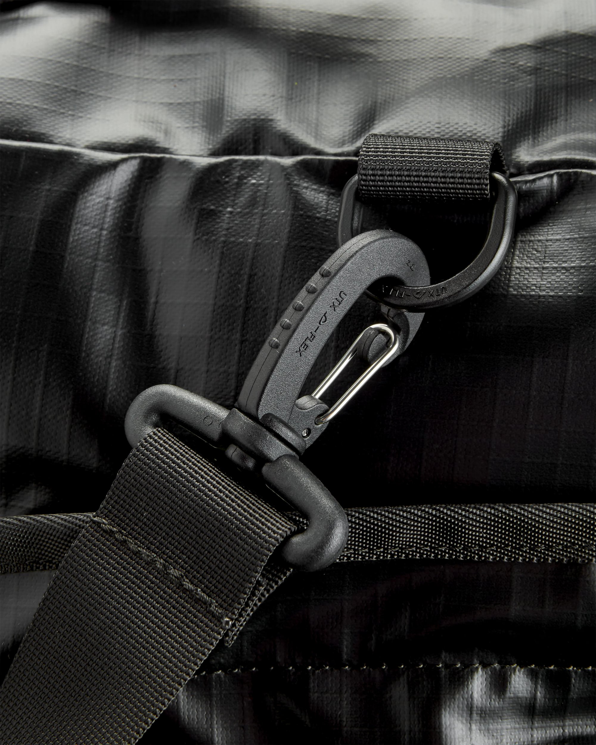 Roamer Recycled 60L Duffel Bag - Black - Flatlay