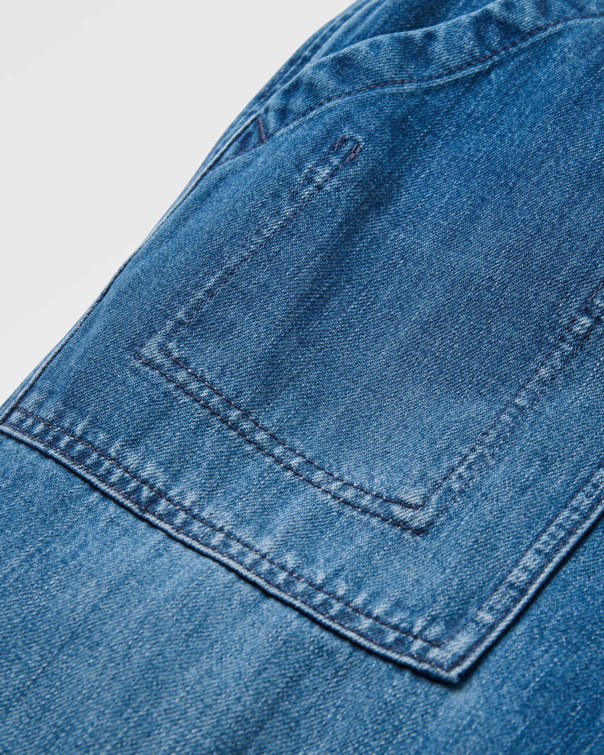 Adventurer Denim Trouser - Mid Wash Denim  - Flatlay