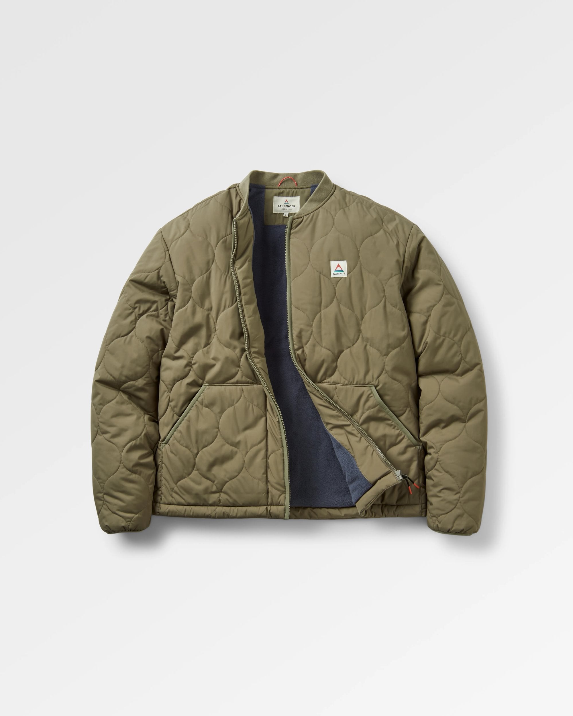 Hytte Recycled Fleece-lined Jacket - Dusty Olive - Flatlay