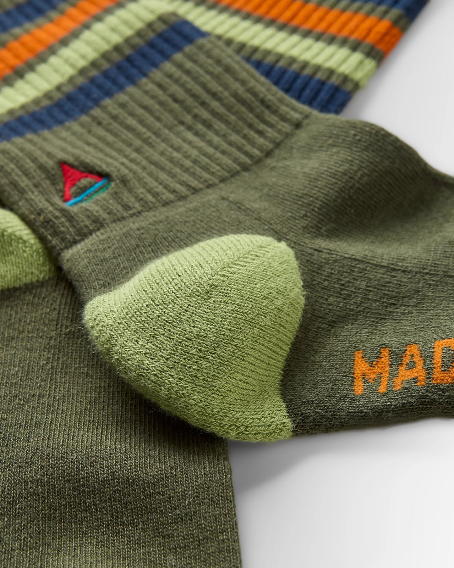 Organic Midweight Crew Socks - Khaki