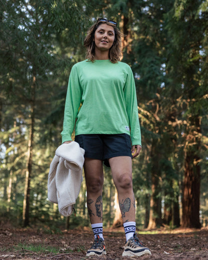 Legacy LS T-Shirt - True Green Marl - Lifestyle