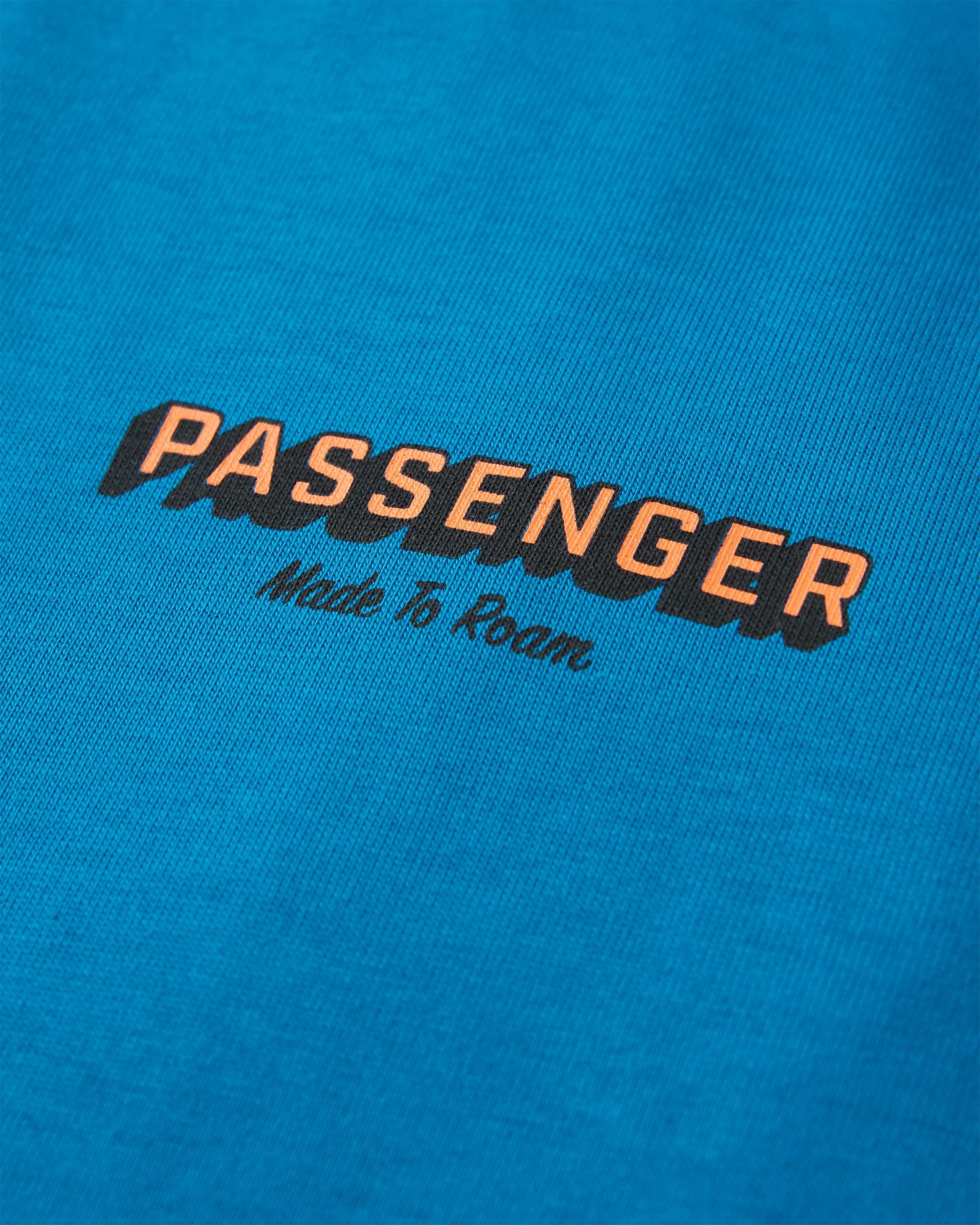 Outdoor Gear Organic Cotton T-Shirt - Azure Blue - Flatlay