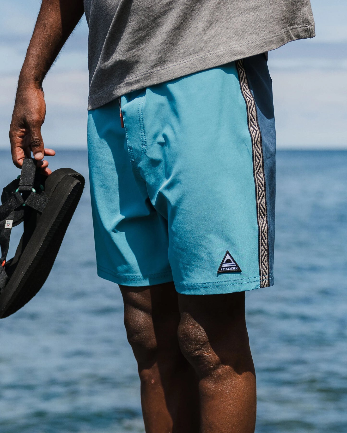 Hollow Recycled Boardshort - Blue Pool