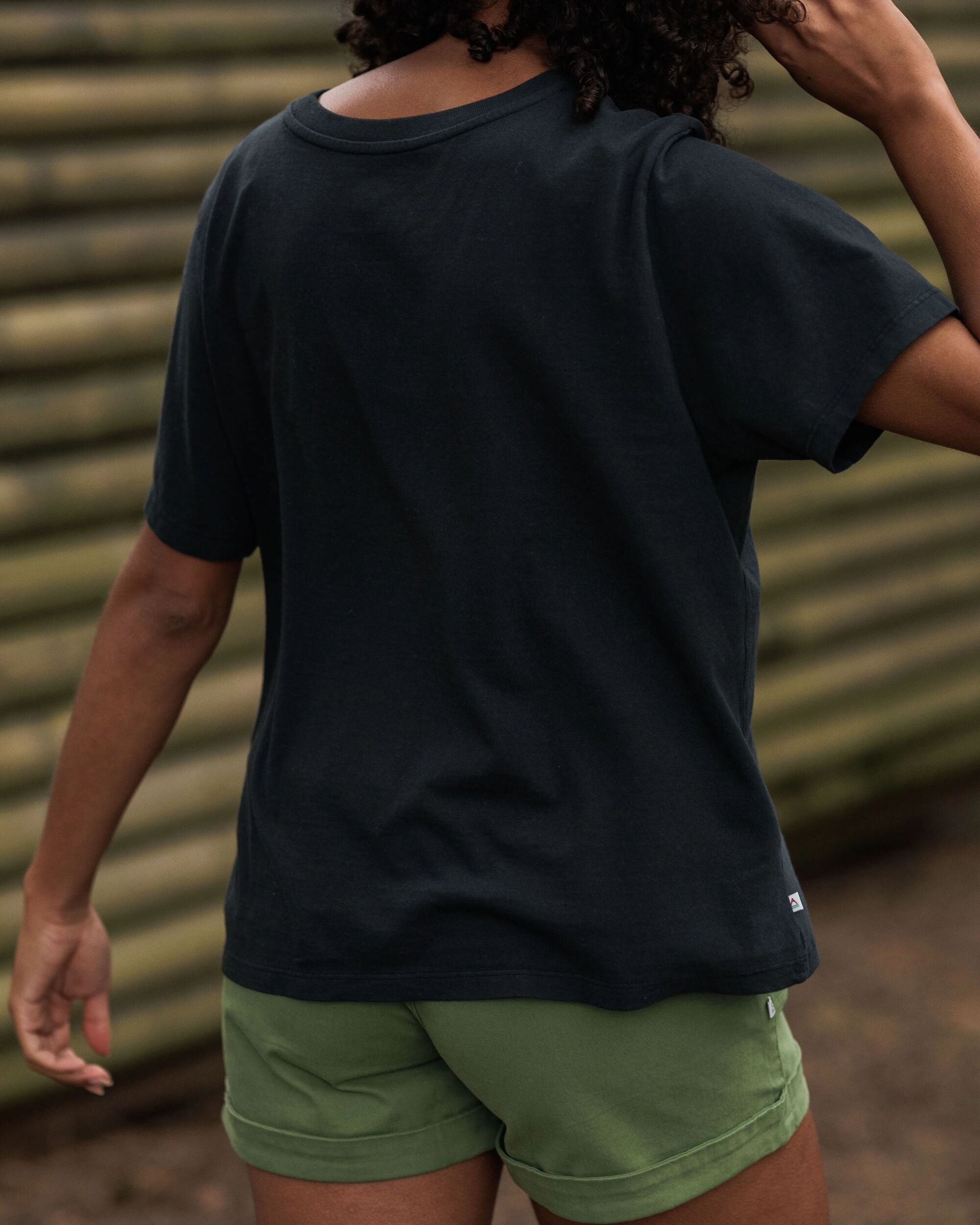 Classic Recycled Cotton T-Shirt - Black - Lifestyle