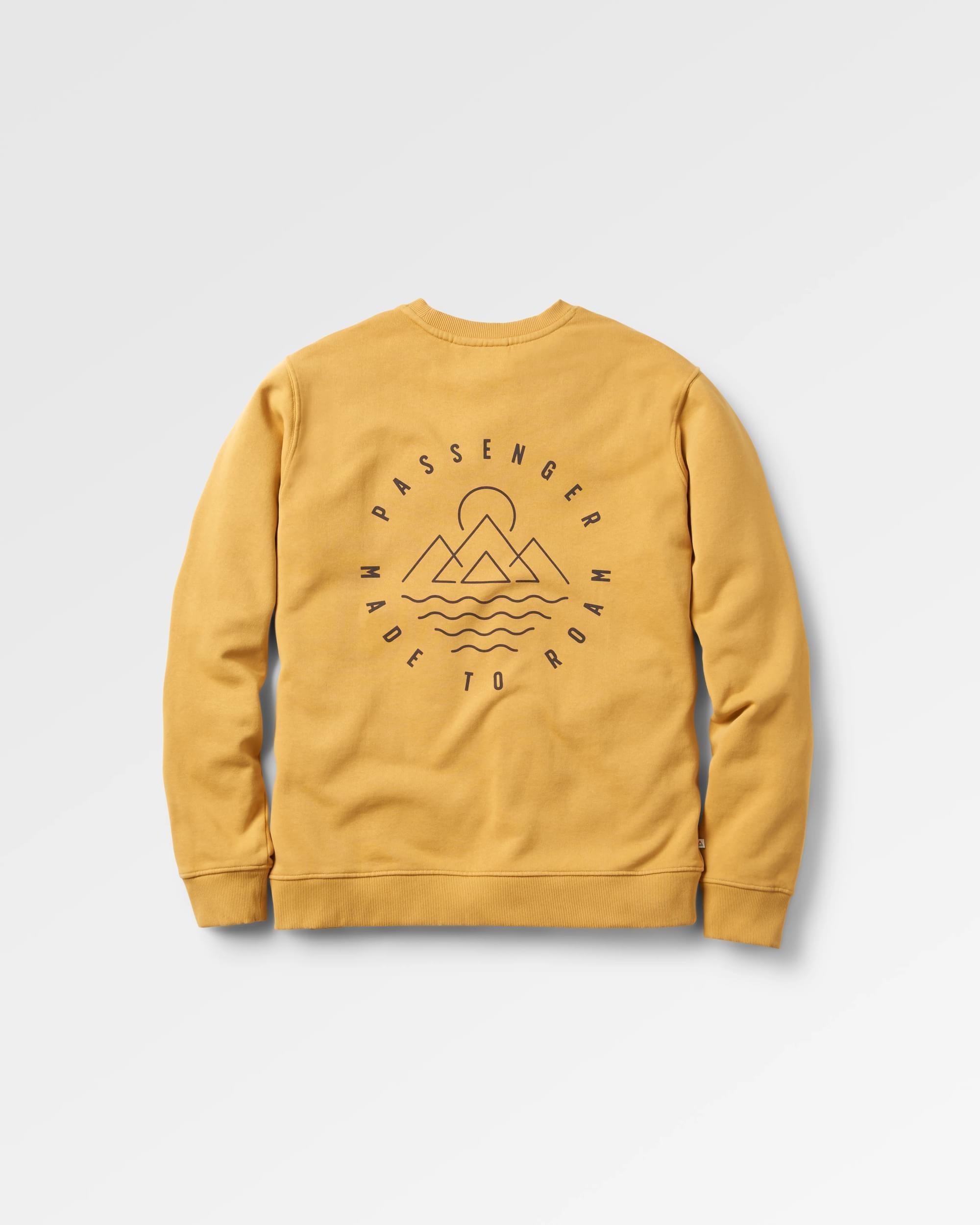 Escapism Sweatshirt - Mustard Gold - Flatlay