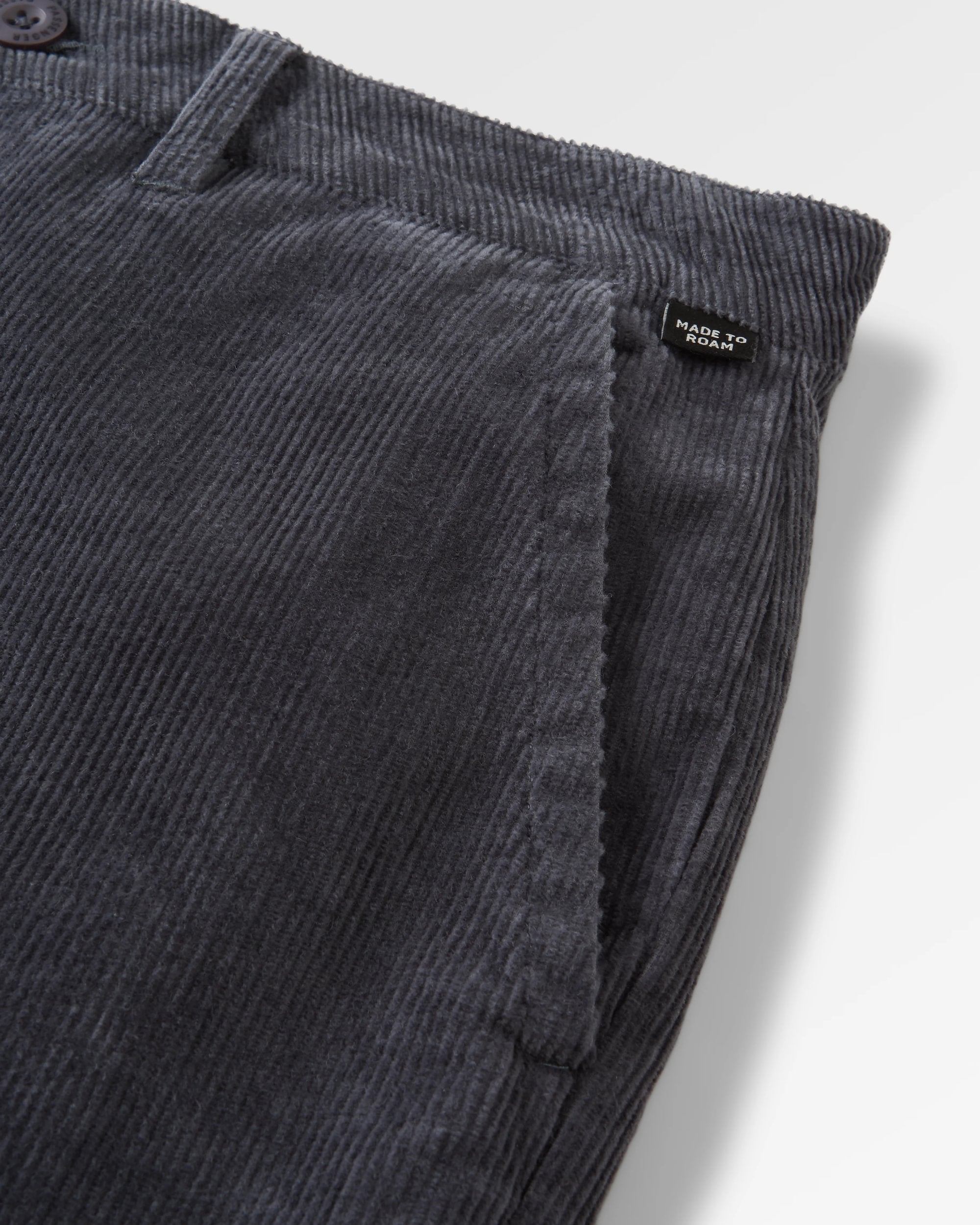 365 Cord Trouser - Charcoal - Flatlay