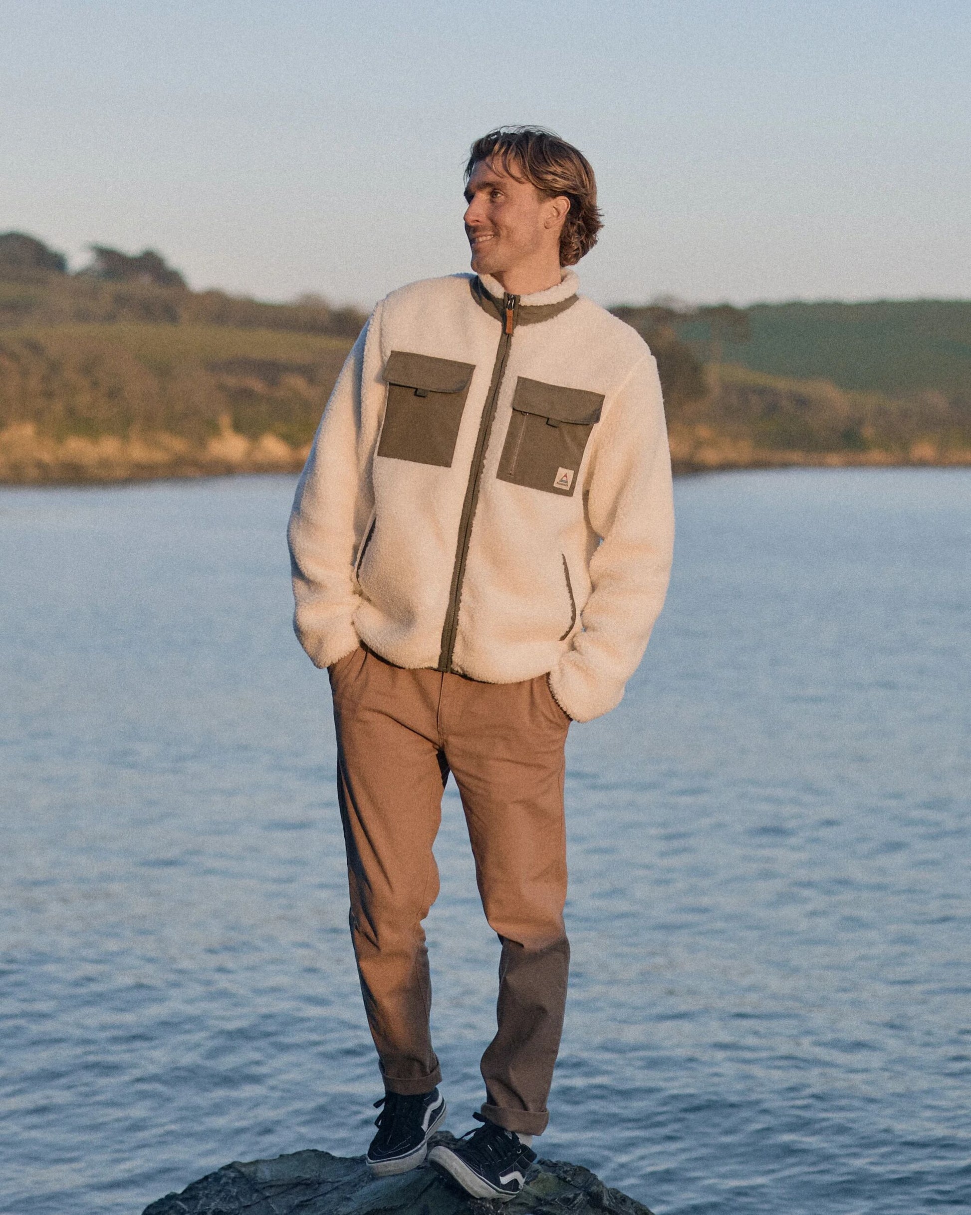Valiant Deep-Pile Sherpa Fleece - Off White - Lifestyle