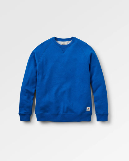 Heritage Recycled Cotton Sweatshirt - Azure Blue Marl