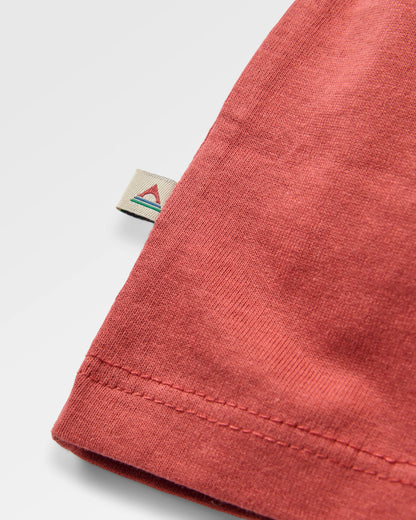 Explore T-shirt - Redwood - Flatlay