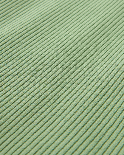 Atmos Ribbed Tank Vest - Stem Green - Flatlay