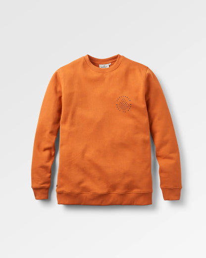 Escapism Sweatshirt - Sunset Orange - Flatlay