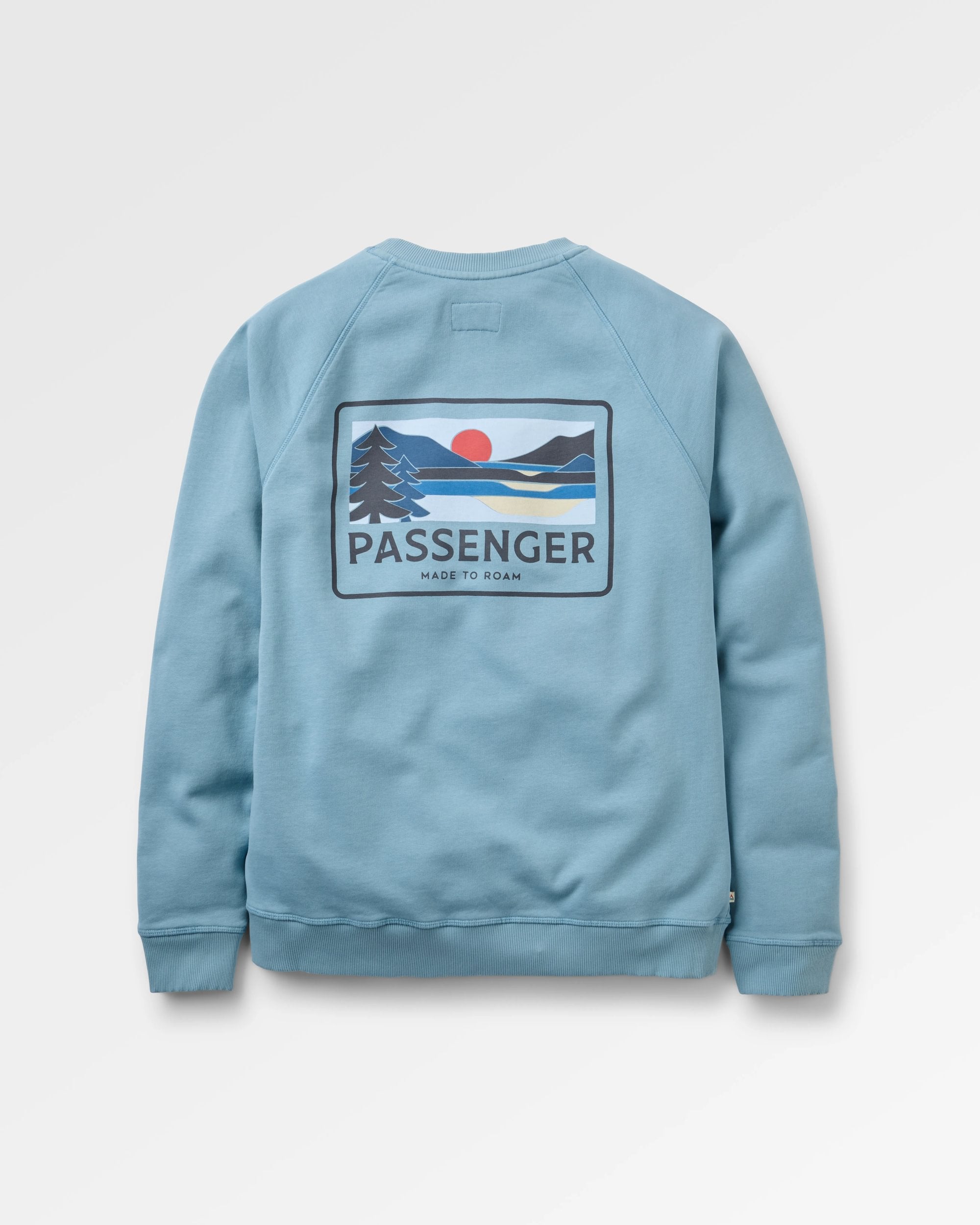 Roamer Men's Sweatshirt - Faded Denim - Flatlay