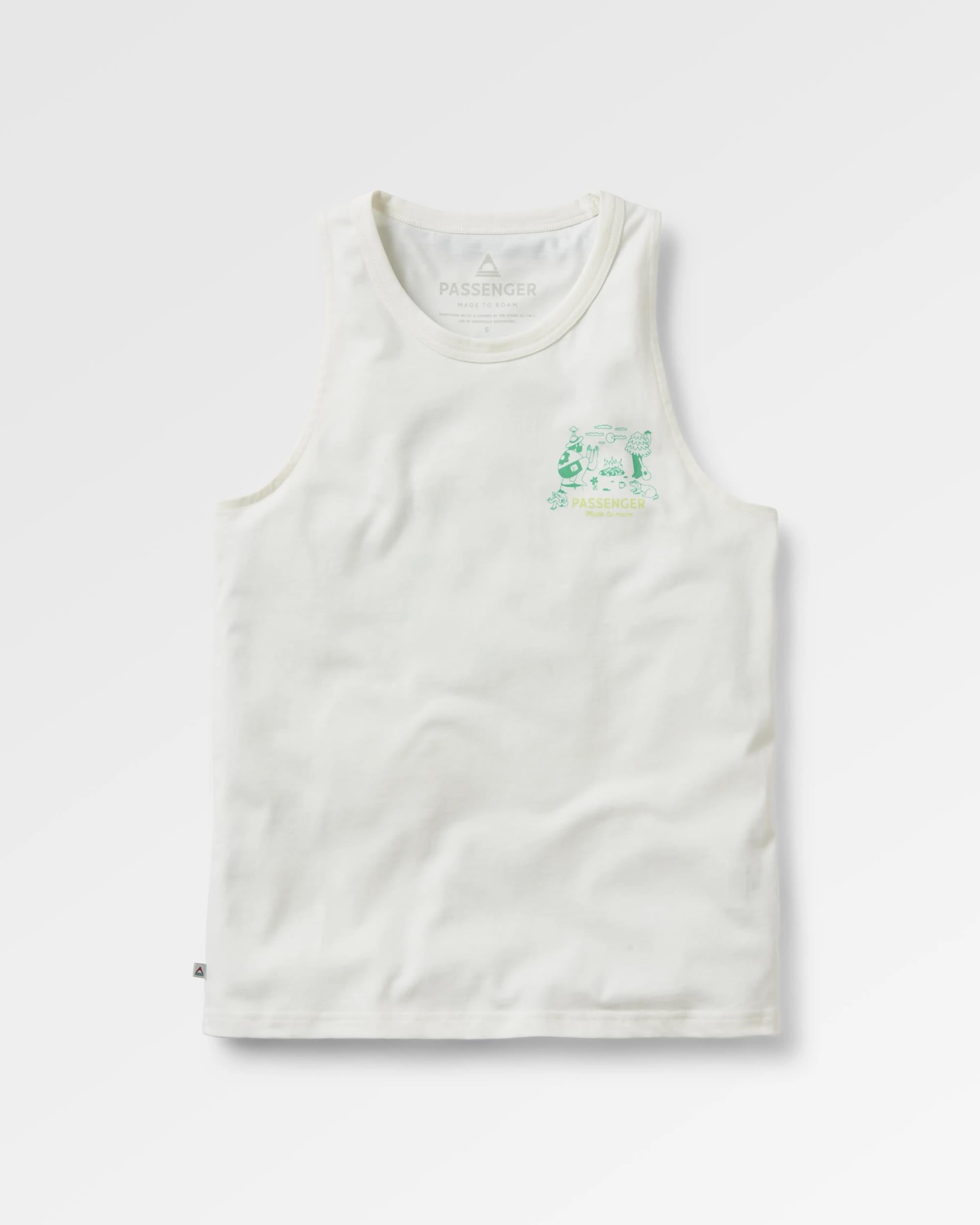 Better Outside Organic Cotton Vest - Marshmallow - Flatlay