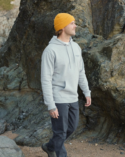 Waves & Trees Organic Cotton Hoodie - Steel Grey