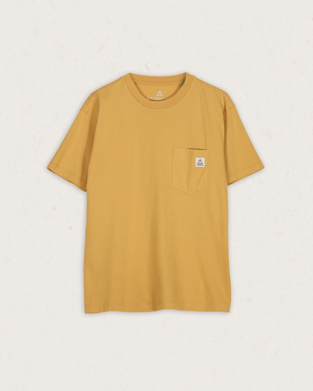 Heritage Recycled Cotton Pocket T-Shirt - Mustard Gold