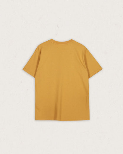 Heritage Recycled Cotton Pocket T-Shirt - Mustard Gold