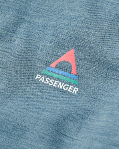 Snowscape Men's Merino Base Layer Top - Storm Grey - Flatlay