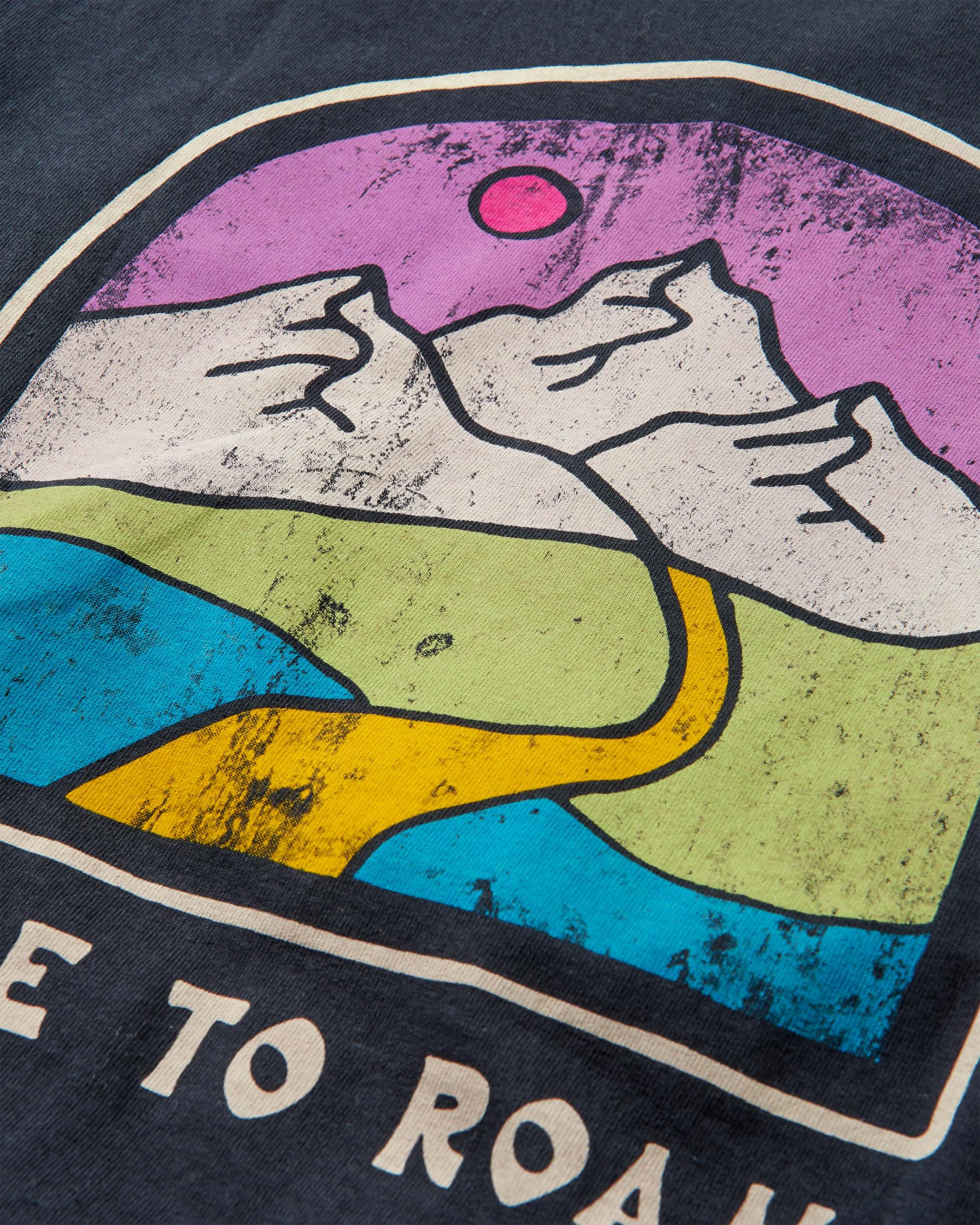 Friday Collective Recycled Cotton T-Shirt - Black - Flatlay